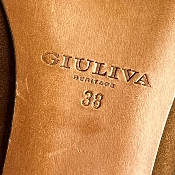 Giuliva Heritage Asilah Mules brown suede size 38